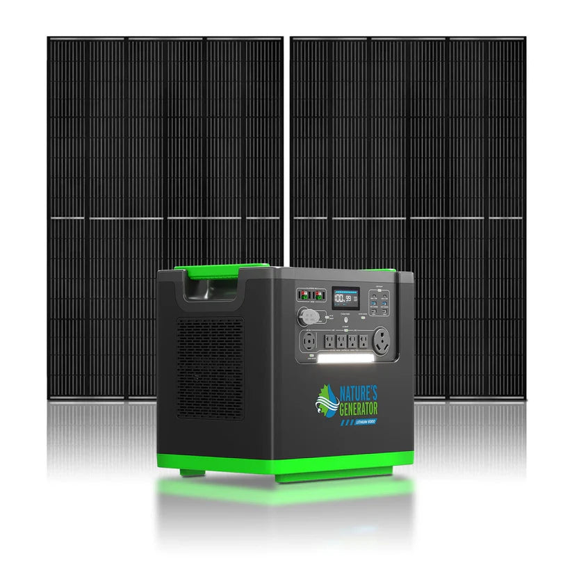 Nature's Generator Lithium 6000 with 2x 410W Rigid Solar Panel