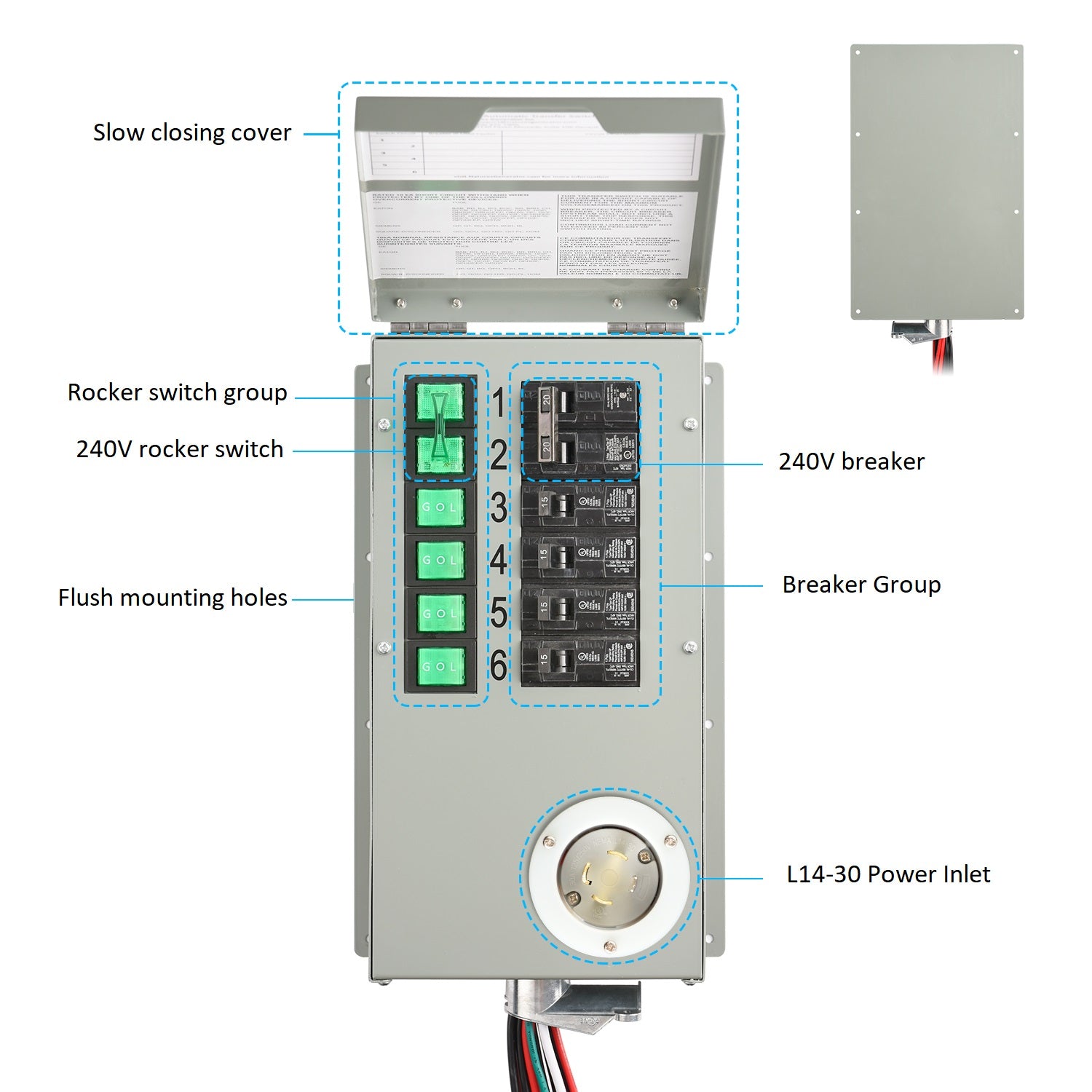 Nature's Generator Powerhouse Power Transfer Switch Kit